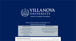 Desktop Screenshot of elearning.villanova.edu