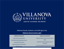 Tablet Screenshot of elearning.villanova.edu