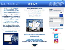 Tablet Screenshot of iprint.villanova.edu